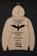 Dragon Rider Couple Edition - That’s My Biker Boy Hoodie (Beige)