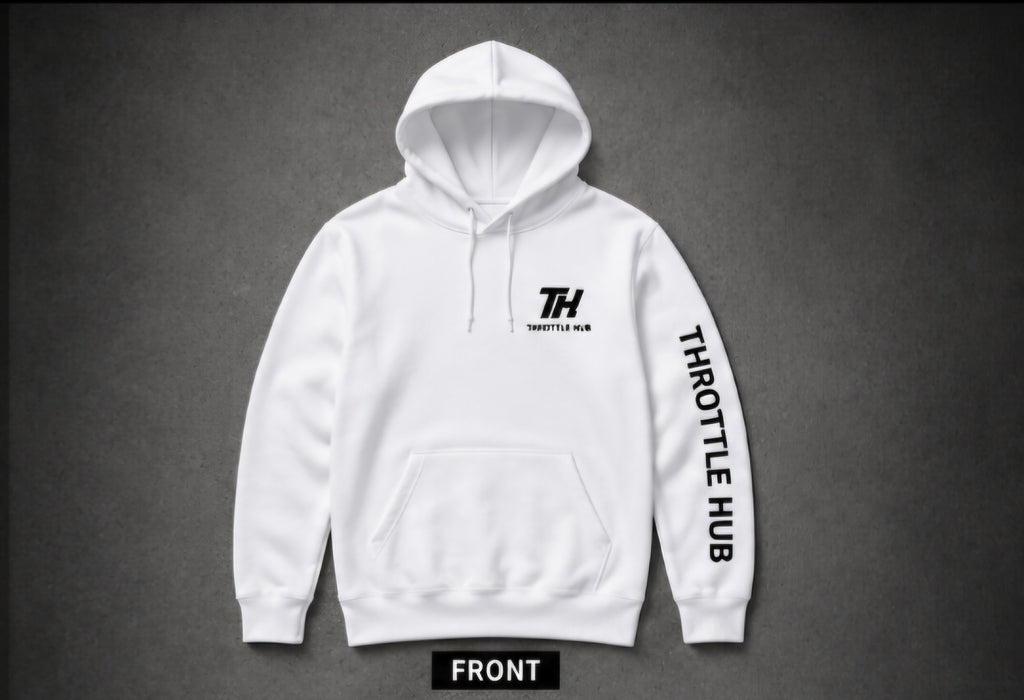 Ride it like you stole it hoodie white