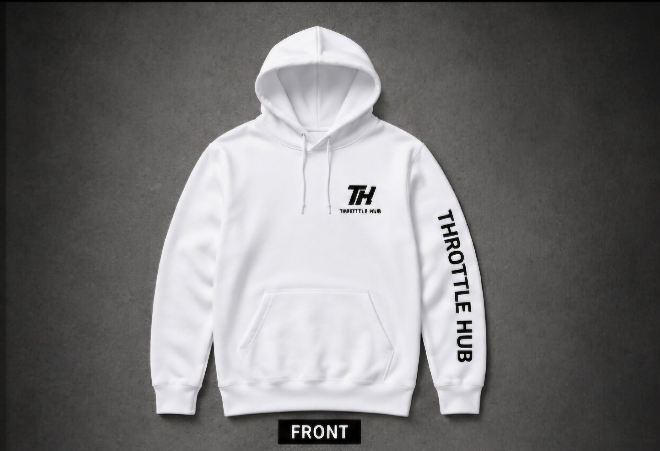 Ride it like you stole it hoodie white